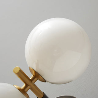 Warm metallic copper luxury ball wall sconce — fixture
