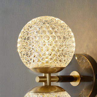 Copper Wall Sconce – Luxury 1-Light Modern Copper Ball Light with Warm Metallic Finish