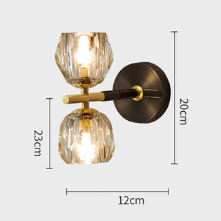 Copper Wall Sconce – Luxury 1-Light Modern Copper Ball Light with Warm Metallic Finish