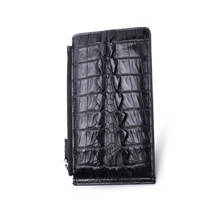 alligator leather wallet haven handmade classic men's card holder snap closure lifestyle view