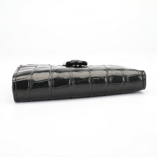 alligator leather wallet haven luxury men's card holder vertical slots extra storage pockets lifestyle view