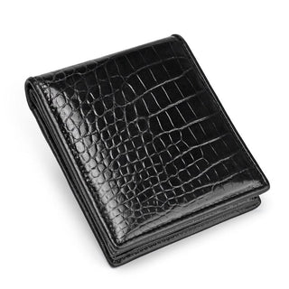 croc leather wallet haven luxury men's business wallet bill compartments card holder detail