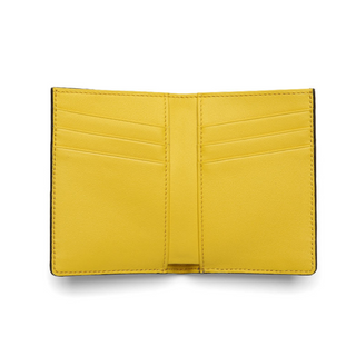 mens leather wallet haven slim rfid blocking green leather card holder billfold side view