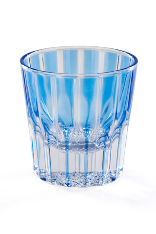 Luxury Ribbed Colored Glass Tumbler – 200ml Handcrafted