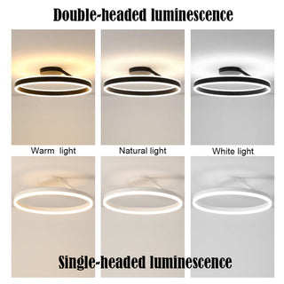Nordic LED Ceiling Light – Modern Circle Lamp With Adjustable Brightness