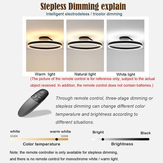 Nordic LED Ceiling Light – Modern Circle Lamp With Adjustable Brightness