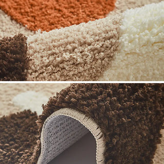morocco soft plush TPR anti-slip bath mat close-up detail