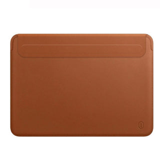 leather laptop sleeve ultra thin pu leather case macbook 13.3 inch top view