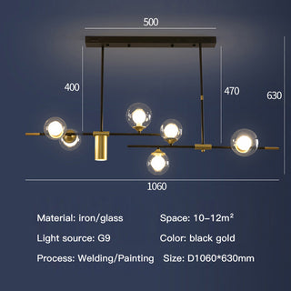 LED Sputnik Chandelier – Modern 7 Light Gold Tier Contemporary Fixture