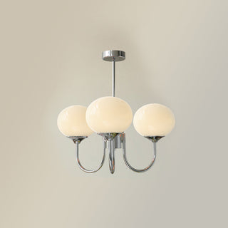 Designer pink chandelier bubble glass pendant dining room light