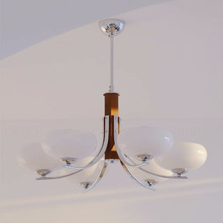 Solid wood medieval Bauhaus chandelier handcrafted close-up