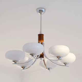 Medieval Bauhaus solid wood chandelier handmade ceiling fixture