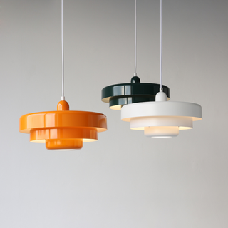 Bauhaus Pendant Light | Rustic Iron Ceiling Light - Mid Century Pendant Lamp