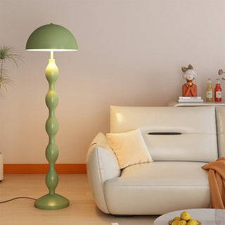 Medieval mushroom metal floor lamp — living room warm ambient
