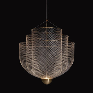 Metal Grid Pendant Light – Modern Pendant Lighting with Open Grid Design