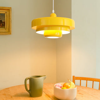 Rustic iron ceiling light with Bauhaus mid-century style