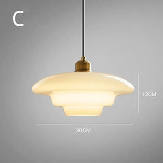 Suspension en verre nordique – Suspension minimaliste avec abat-jour en verre élégant