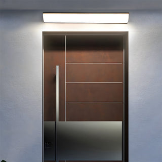 Waterproof IP65 LED outdoor wall sconce illuminated — modern