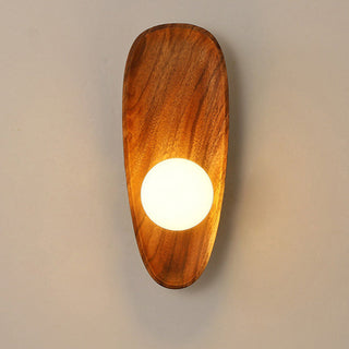 Solid wood wall sconce minimalist — dining living room lamp