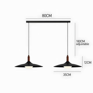 Suspension OVNI – Luminaire de salle à manger LED moderne avec fixation en fer et acrylique