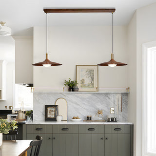 UFO LED pendant side angle — modern iron acrylic ceiling lamp