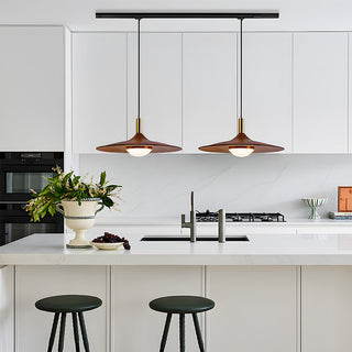 Modern UFO LED iron pendant — acrylic dining room ceiling lamp