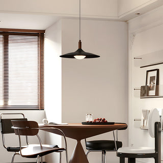 Modern UFO pendant in dining room — LED iron acrylic lamp