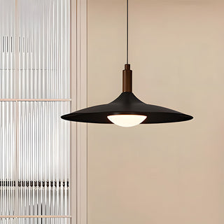 LED acrylic UFO pendant from below — modern iron hanging light