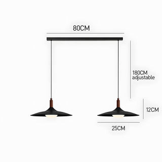 Suspension OVNI – Luminaire de salle à manger LED moderne avec fixation en fer et acrylique
