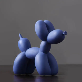 balloon dog sculpture colorful resin figurine eco friendly decor detail view 2