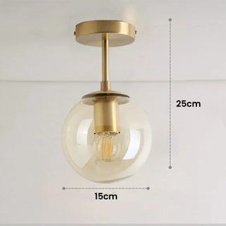 Glass Ball Ceiling Light – Durable Ambient Lighting | Modern Minimalist Fixture
