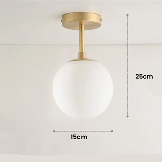 Glass Ball Ceiling Light – Durable Ambient Lighting | Modern Minimalist Fixture