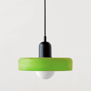 Modern Glass Pendant Light - Small LED Hanging Lamp for Kitchen Island