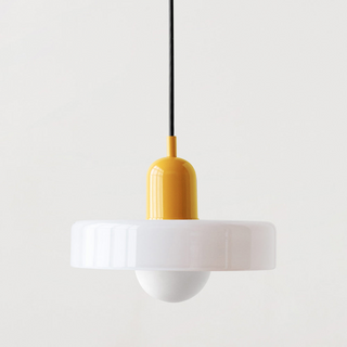 Modern Glass Pendant Light - Small LED Hanging Lamp for Kitchen Island
