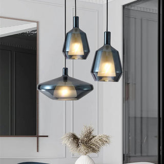 Suspension en verre multicolore – Luminaire suspendu moderne pour l'éclairage de salle à manger