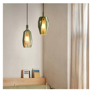 Suspension en verre multicolore – Luminaire suspendu moderne pour l'éclairage de salle à manger