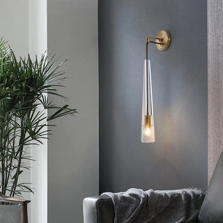 Black gold metal wall sconce modern — single bulb fixture