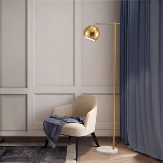 Metal gold dome lamp detail — modern warm texture