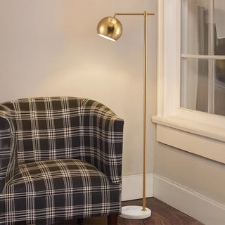 Modern gold lamp side — dome metal warm living room glow