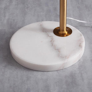 Gold dome floor lamp — modern metal warm interior