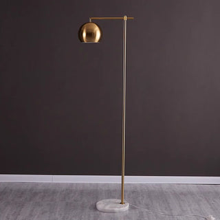 Gold dome lamp ambient — modern metal warm glow
