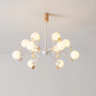 Firefly chandelier modern glass and iron pendant light fixture