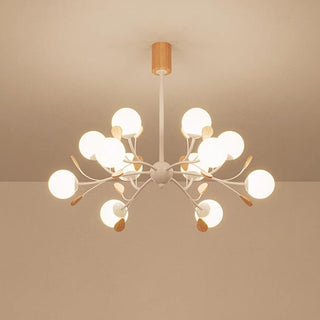 Firefly glass ceiling chandelier iron frame modern pendant