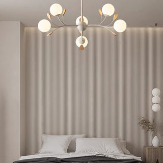 Firefly glass chandelier iron frame G9 pendant ceiling light