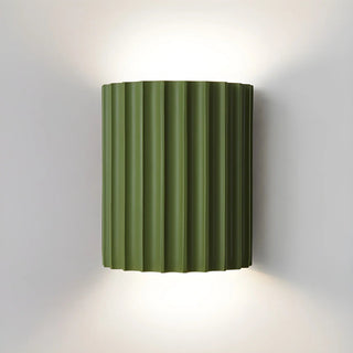 Modern resin wall sconce half circle curl shade — indoor lamp