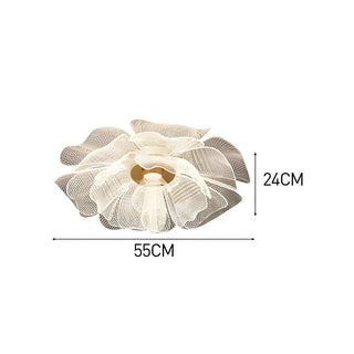 Plafonnier LED Fleur - Lampe Moderne en Acrylique Avec Cadre en Fer Pour Chambre à Coucher