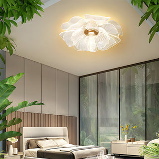 Plafonnier LED Fleur - Lampe Moderne en Acrylique Avec Cadre en Fer Pour Chambre à Coucher