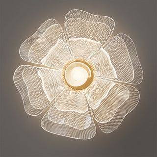 Plafonnier LED Fleur - Lampe Moderne en Acrylique Avec Cadre en Fer Pour Chambre à Coucher