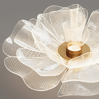 Plafonnier LED Fleur - Lampe Moderne en Acrylique Avec Cadre en Fer Pour Chambre à Coucher