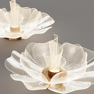 Plafonnier LED Fleur - Lampe Moderne en Acrylique Avec Cadre en Fer Pour Chambre à Coucher